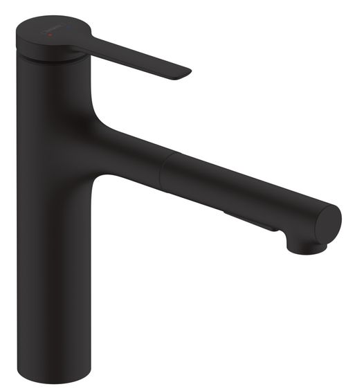 Hansgrohe-HG-Spueltischmischer-160-Zesis-M33-Ausziehbrause-2jet-mattschwarz-74801670 gallery number 1